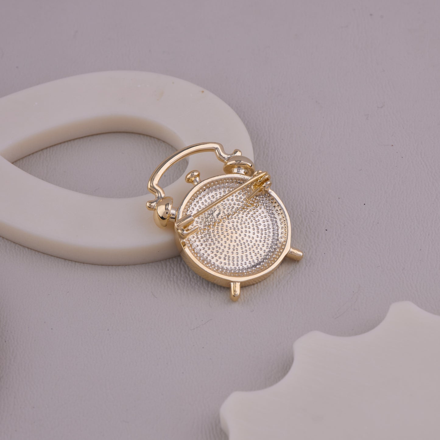 Vintage Clock Brooch