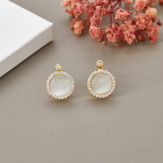 Diamond & Floral Sophisticated Earrings