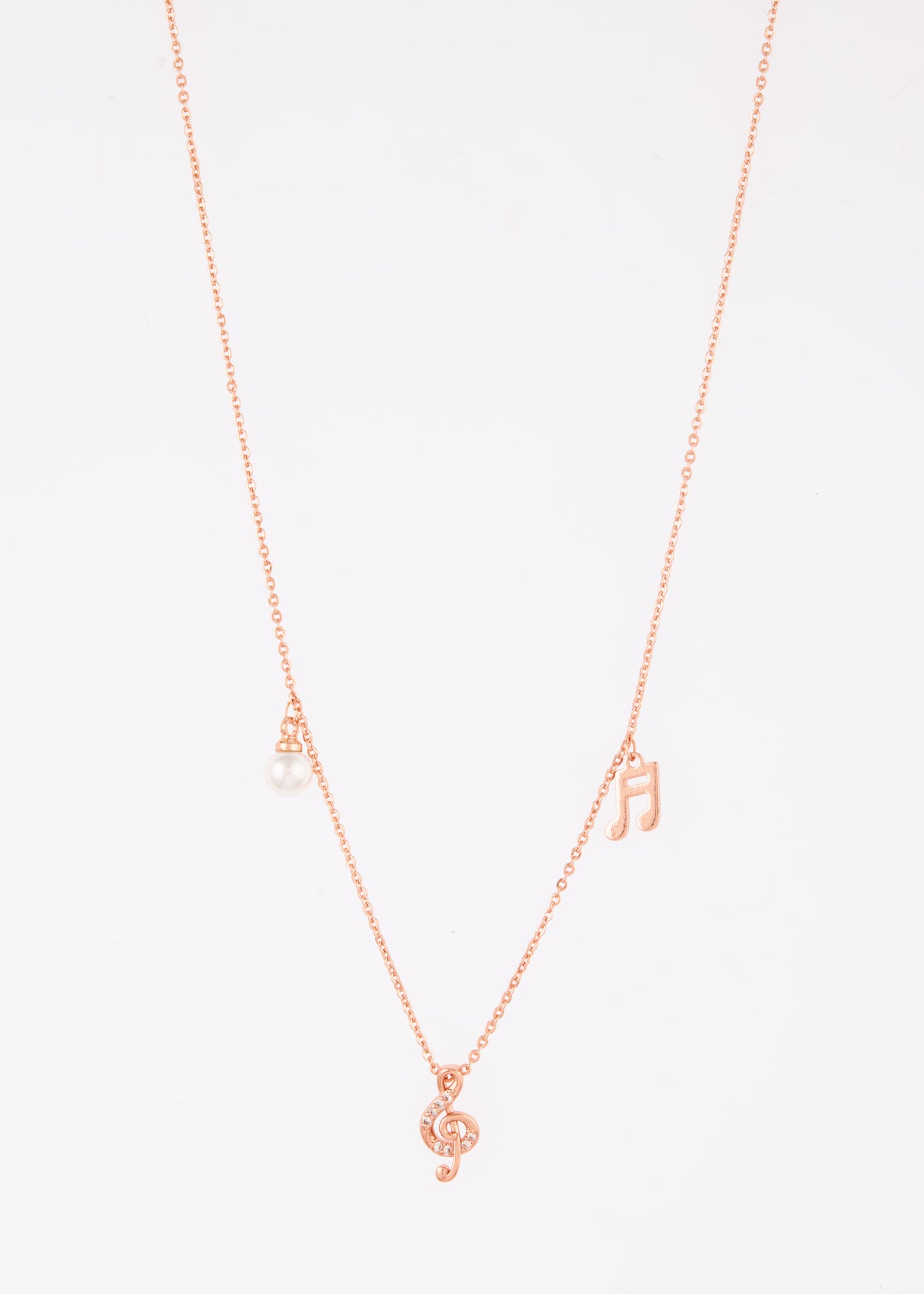 Melody-Inspired Pearl & Charm Necklace