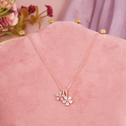 Blossom Charm Floral Pendant Necklace