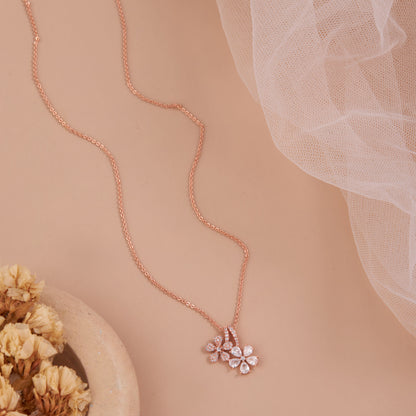 Blossom Charm Floral Pendant Necklace