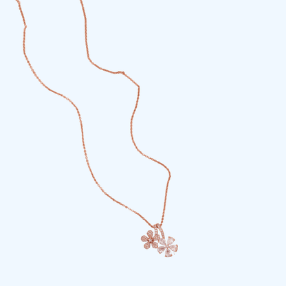 Blossom Charm Floral Pendant Necklace