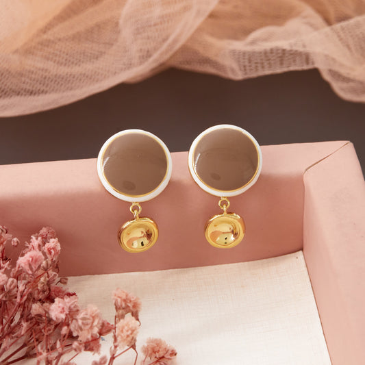 Elegant Wedding Enamel Earrings