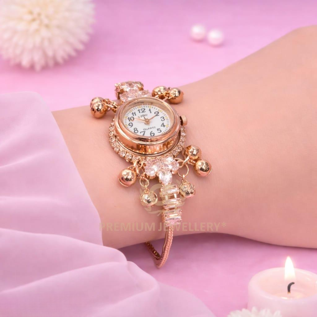 Premium Kashmiri Watch with AD Stones & Adjustable Slider
