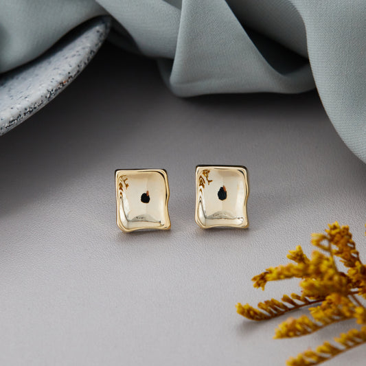 Intricately Designed Gold Earrings