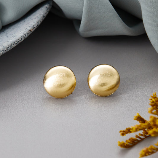 Circular Elegant Gold Earrings
