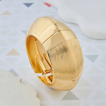 Golden Revival Textured Bracelet