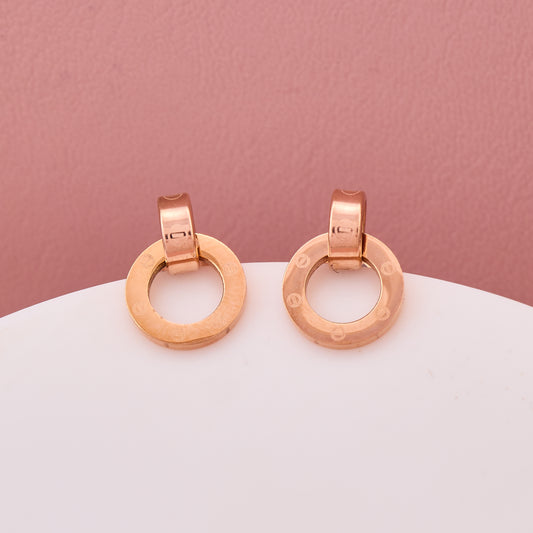 Timeless Rose Gold Hoop Earrings