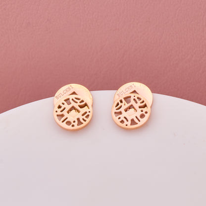 Geometric Cutout Stud Earrings