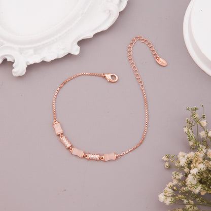 Luxury Gold Bracelet with Diamond Accents