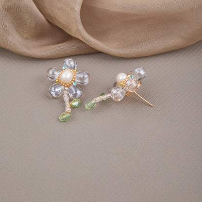 Pearl & Crystal Elegance Earrings