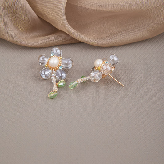 Pearl & Crystal Elegance Earrings