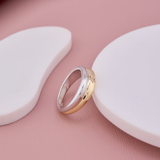Two-Tone Star Ring