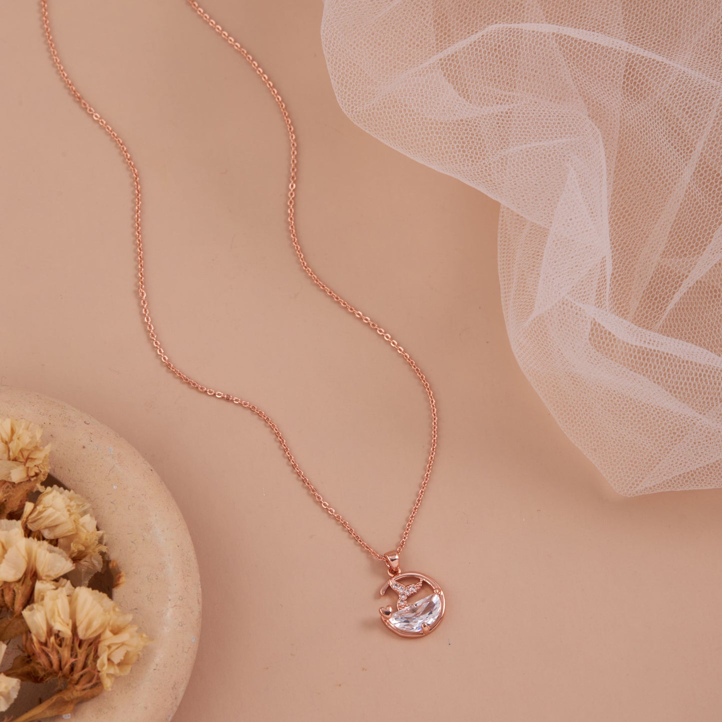Floral Whisper Pendant Necklace