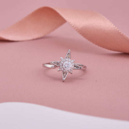 Silver Starburst Ring