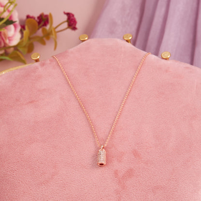 Ribbon Bloom Pendant Necklace