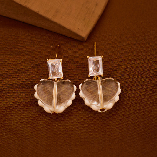 Elegant Clear Stone Earrings Sparkling & Versatile