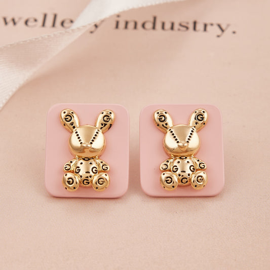 Teddy Elegant Gemstone Earrings Luxurious Design
