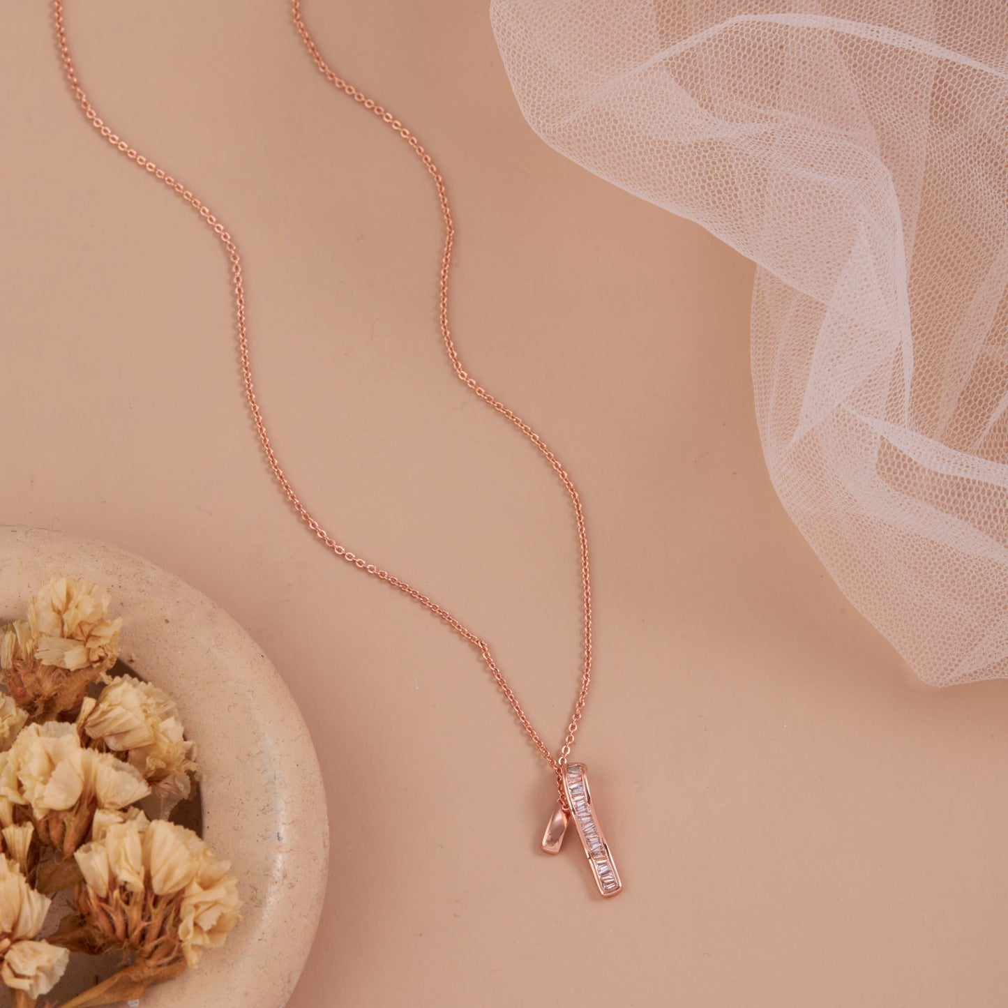 Floral Artistry Pendant Necklace