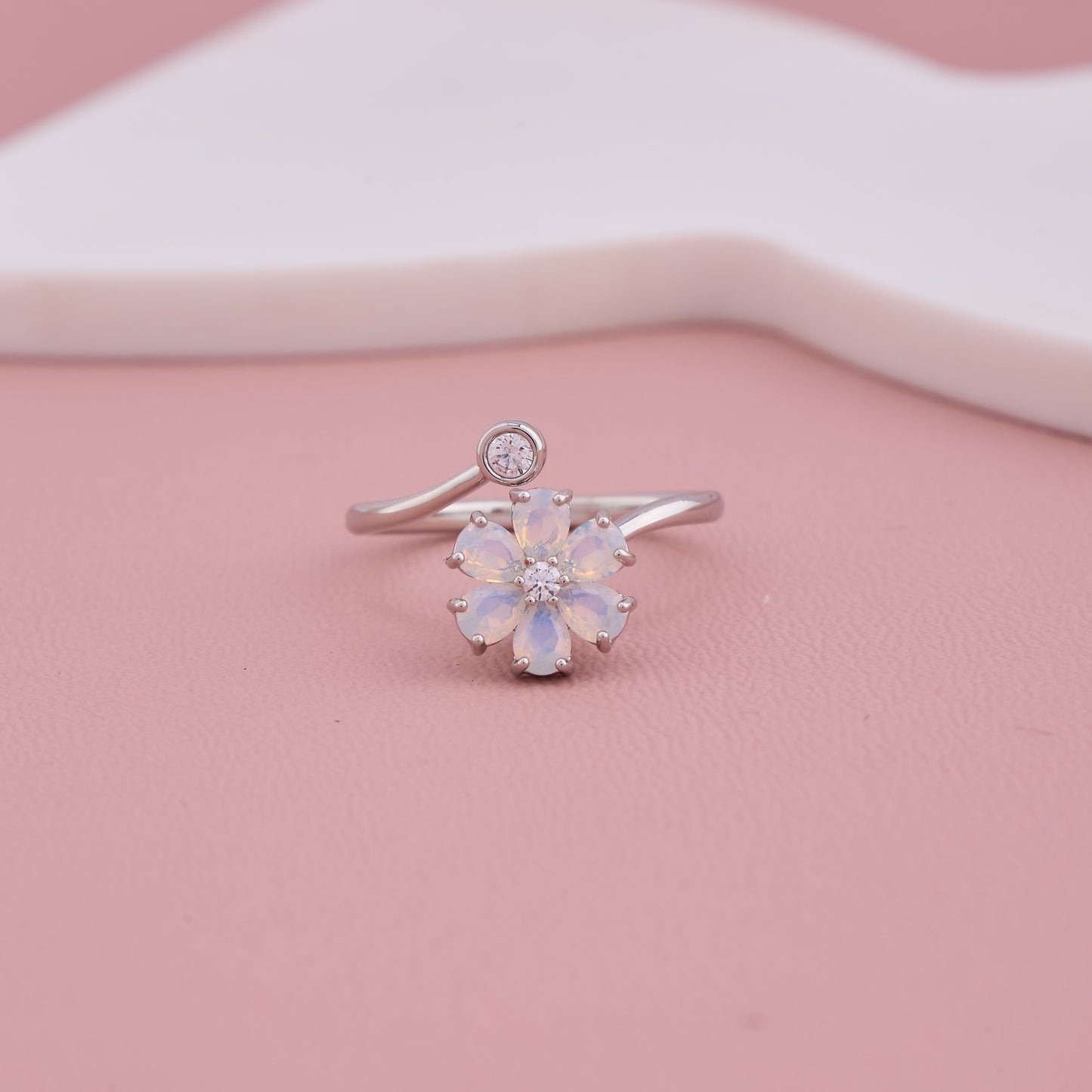 Diamond Flower Ring