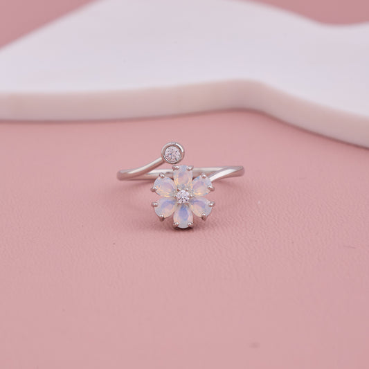 Diamond Flower Ring
