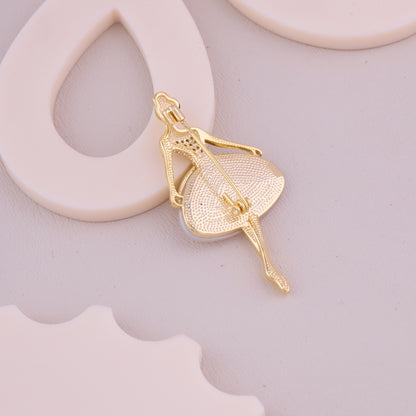 Crystal Ballerina Brooch