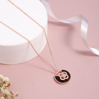 Floral Charm Pendant Necklace