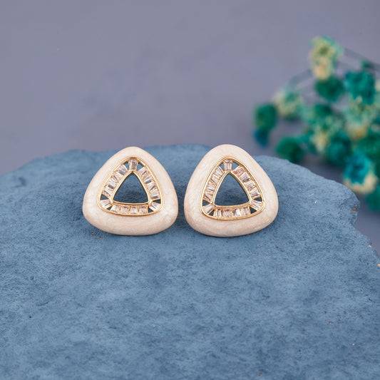 Intricate Triangle Miniature Earring