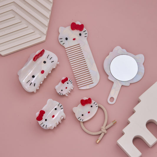Cute Hello Kitty Hair Accessories Set