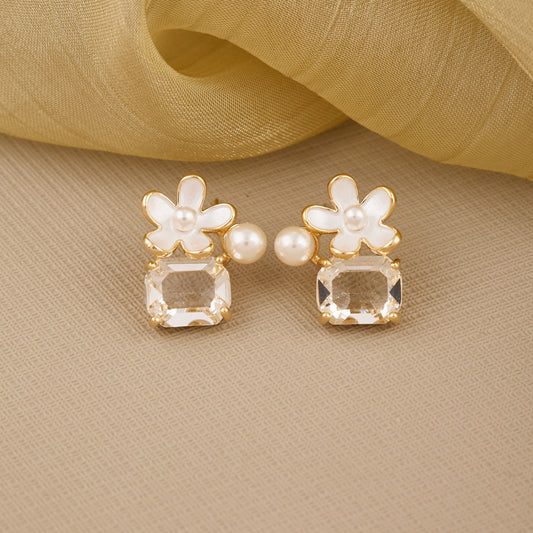 Floral Pearl Earrings Nature’s Elegance in Jewelry