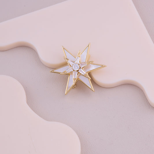 Crystal Star Brooch