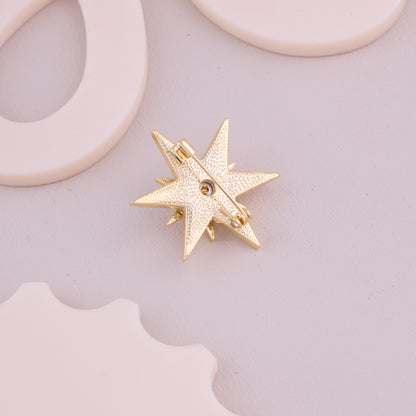 Crystal Star Brooch
