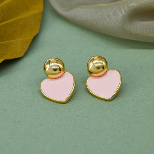 Enamel Heart Earrings Vibrant & Playful Charm