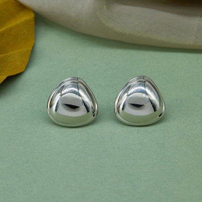 Polished Silver Earrings Sleek & Elegant Shine