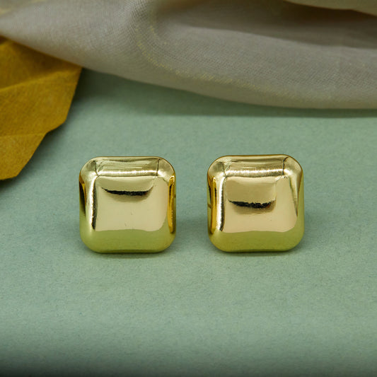 Gold Brass Ring Earrings Simple & Stylish Elegance