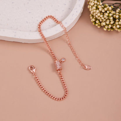 Rose Gold Bracelet with Intricate Craftsmanship