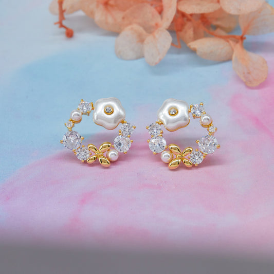 Pearl & Diamond Earrings Classic Sophistication & Sparkle