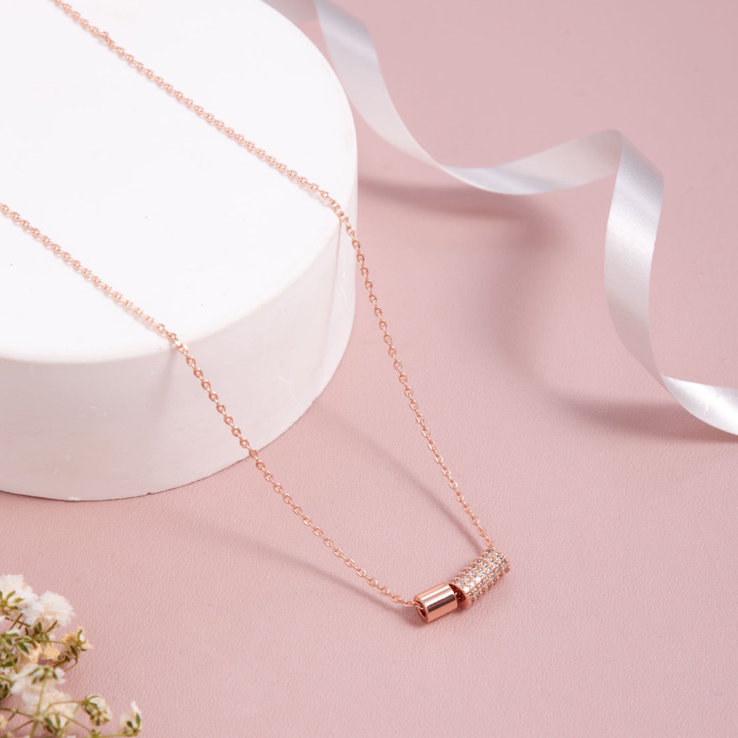 Floral Grace Pendant Necklace