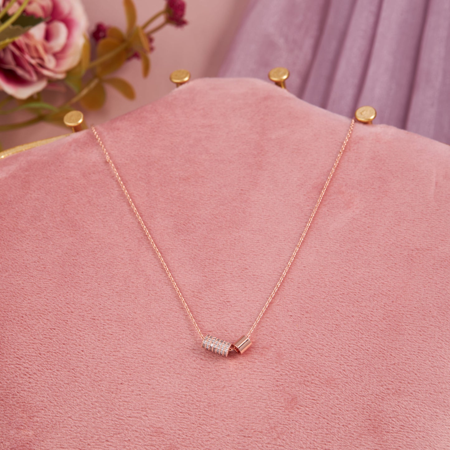 Floral Grace Pendant Necklace