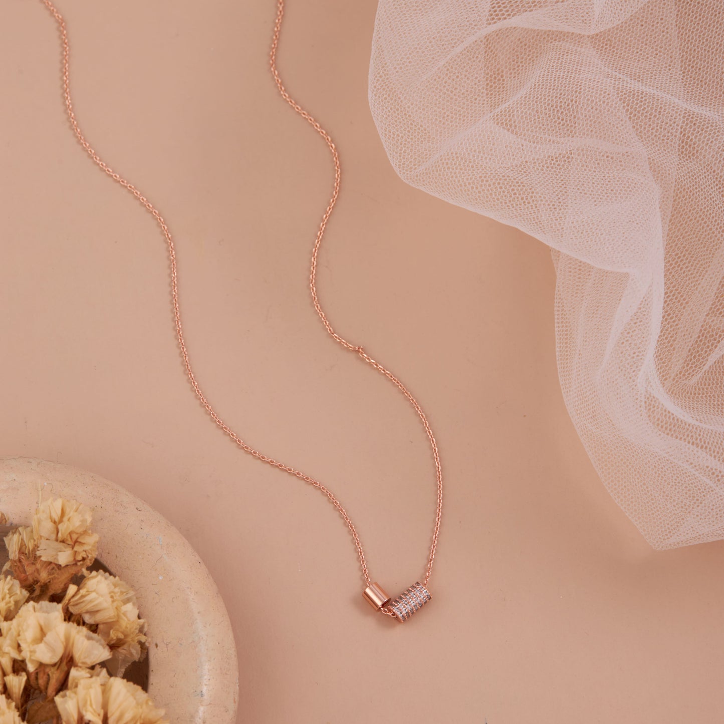 Floral Grace Pendant Necklace