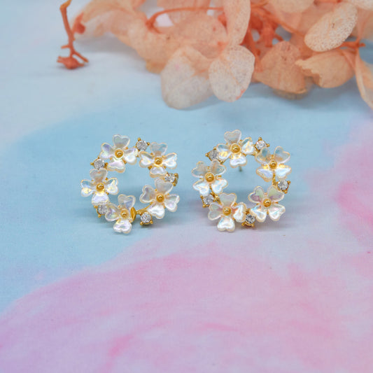 Floral Earrings Decorative & Vibrant Elegance