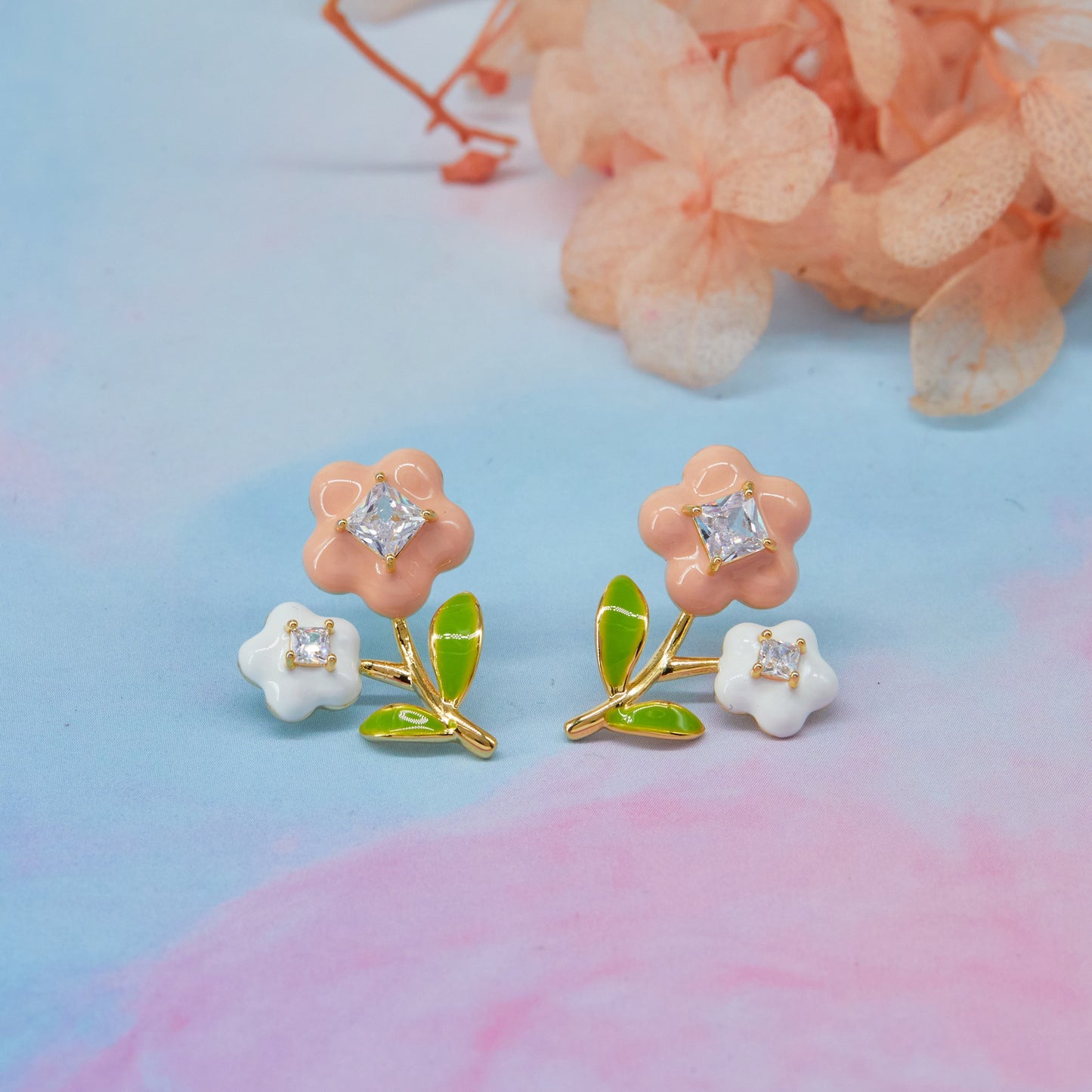 Playful Flower Earrings Whimsical & Colorful Charm