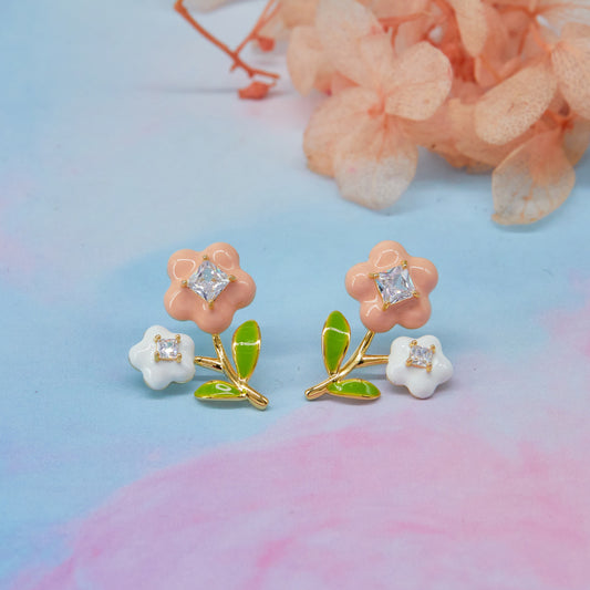 Playful Flower Earrings Whimsical & Colorful Charm
