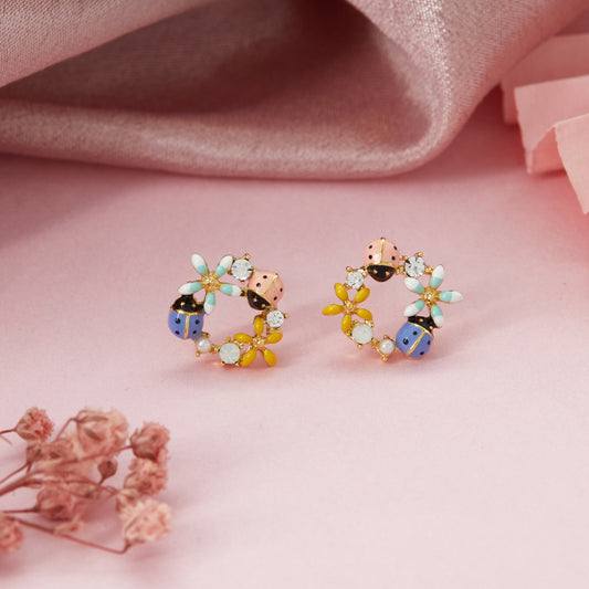 Ladybug Earrings Playful Nature-Inspired Charm