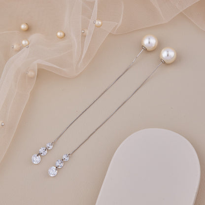 Diamond & Pearl Earrings Sophisticated Luxury