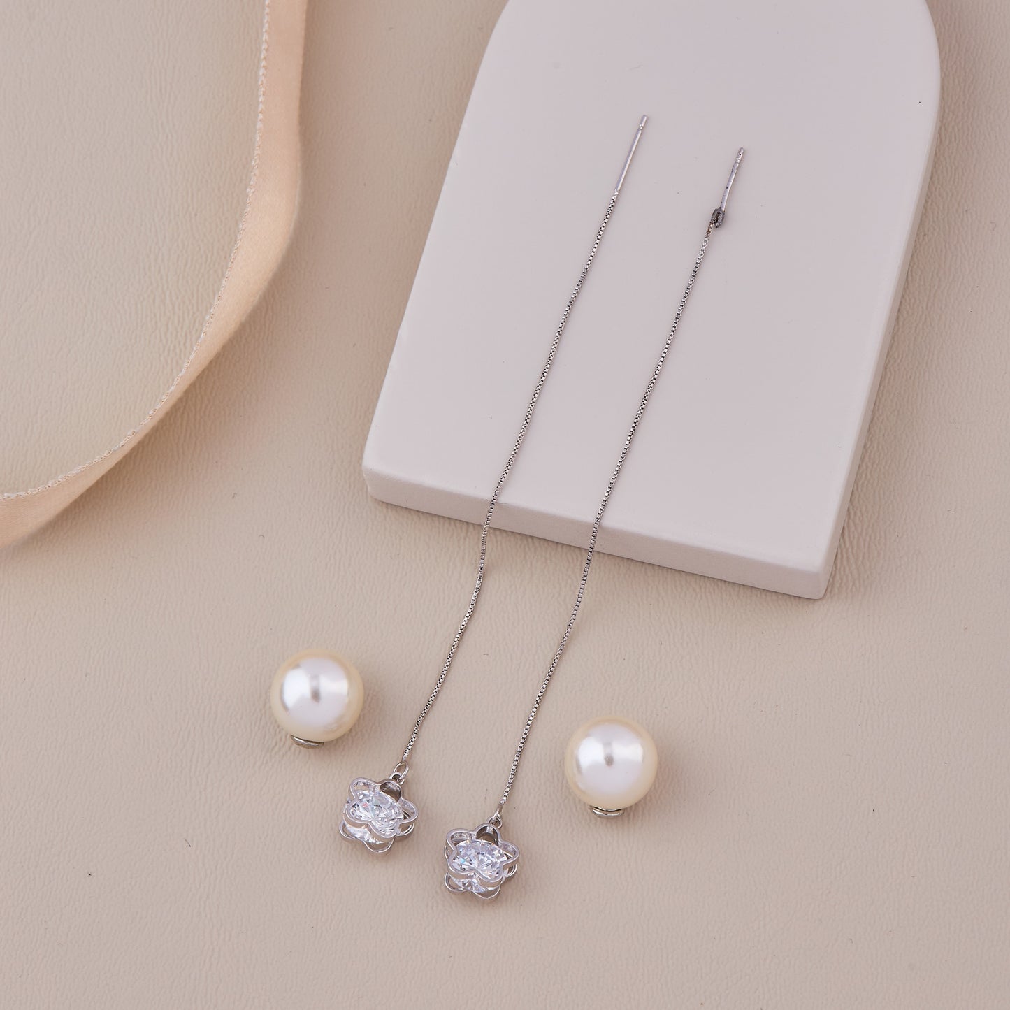 Ivory & Pearl Earrings Timeless Sophistication