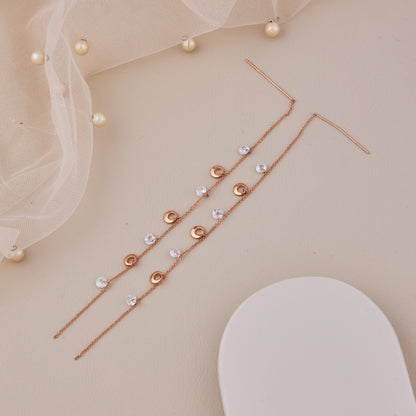 Modern White-Accent Earrings Artistic Flair