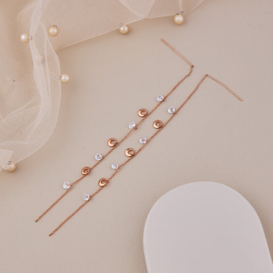 Modern White-Accent Earrings Artistic Flair