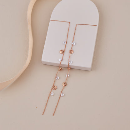 Modern White-Accent Earrings Artistic Flair