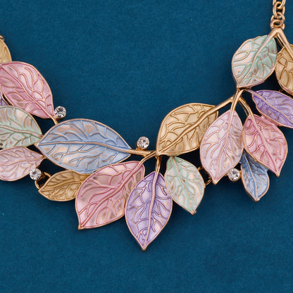 Floral Pendant Necklace & Earrings Set